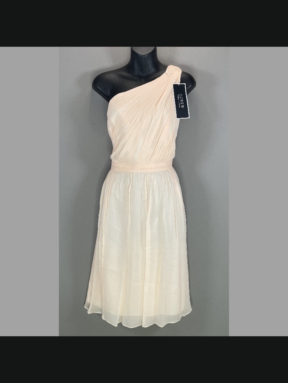 NEW J Crew Dress Womens 18 pink silk chiffon formal wedding party cocktail